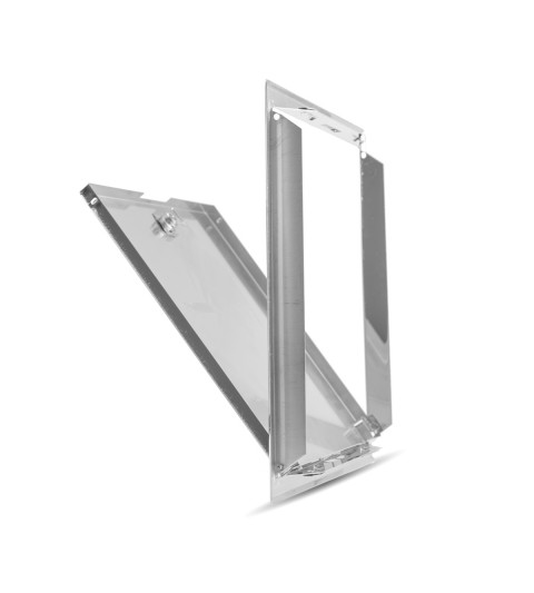 Trampilla de inspección con llave Softline acero inoxidable 15x15