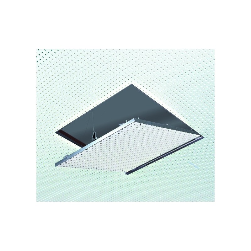 Trampilla con placa perforada 600 x 600 mm - Sistema F2 Alu / 12,5 mm GKBi  