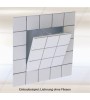 System F3 Trampilla para alicatar 400 x 400 Variante 2, placa hidro 25 mm Marco 33 mm