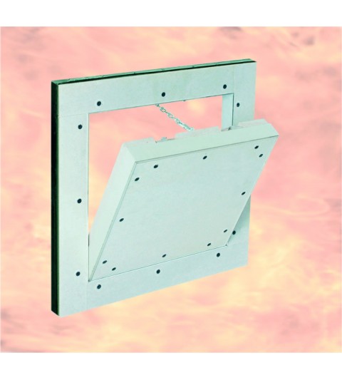Sistema BMW - EI60 / trampillas resisntentes al fuego 200 x 200 mm / placa de yeso 30 mm / Paredes de Obra