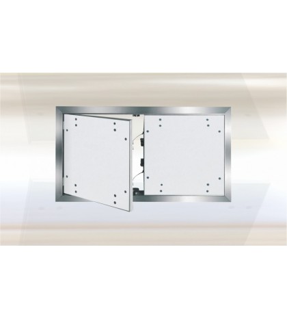 System F2 Trampilla Alu 880 x 1540 mm. Doble Puerta. Placa hidro 12,5 mm. Placa atornillada